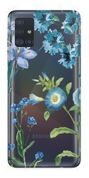 CASEGADGET CASE OVERPRINT BLUE FLOWERS SAMSUNG GALAXY A51