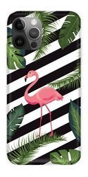 CASEGADGET CASE OVERPRINT FLAMINGO IN LEAVES IPHONE 12 / 12 PRO 6,1