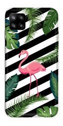 CASEGADGET CASE OVERPRINT FLAMINGO IN LEAVES SAMSUNG GALAXY A42