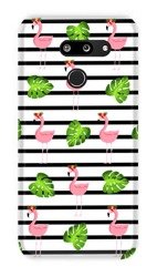 CASEGADGET CASE OVERPRINT FLAMINGOS AND LEAVES LG G8 THINQ