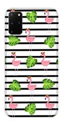 CASEGADGET CASE OVERPRINT FLAMINGOS AND LEAVES SAMSUNG GALAXY S20 PLUS