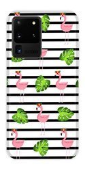 CASEGADGET CASE OVERPRINT FLAMINGOS AND LEAVES SAMSUNG GALAXY S20 ULTRA