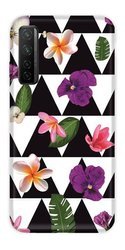 CASEGADGET CASE OVERPRINT FLOWERS IN TRIANGLES HUAWEI P40 LITE 5G