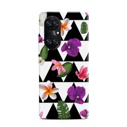 CASEGADGET CASE OVERPRINT FLOWERS IN TRIANGLES HUAWEI P50 PRO
