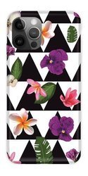 CASEGADGET CASE OVERPRINT FLOWERS IN TRIANGLES IPHONE 12 PRO MAX