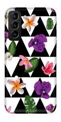 CASEGADGET CASE OVERPRINT FLOWERS IN TRIANGLES SAMSUNG GALAXY S21