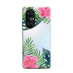 CASEGADGET CASE OVERPRINT LEAVES AND FLOWERS HUAWEI P50