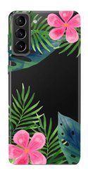 CASEGADGET CASE OVERPRINT LEAVES AND FLOWERS SAMSUNG GALAXY S21