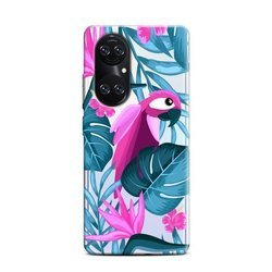 CASEGADGET CASE OVERPRINT PARROT AND FLOWERS HUAWEI P50