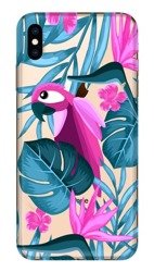 CASEGADGET CASE OVERPRINT PARROT AND FLOWERS IPHONE XS MAX