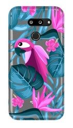 CASEGADGET CASE OVERPRINT PARROT AND FLOWERS LG G8 THINQ