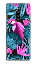 CASEGADGET CASE OVERPRINT PARROT AND FLOWERS SONY XPERIA 1