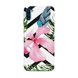 CASEGADGET CASE OVERPRINT PINK FLOWER AND LEAVES SAMSUNG GALAXY M11