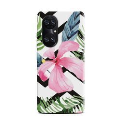 CASEGADGET CASE OVERPRINT PNK FLOWER AND LEAVES HUAWEI P50