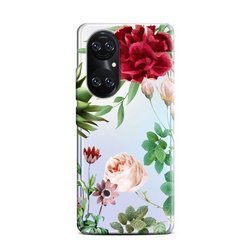 CASEGADGET CASE OVERPRINT RED ROSE AND LEAVES HUAWEI P50 PRO