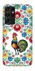 CASEGADGET CASE OVERPRINT ROOSTER WHITE SAMSUNG GALAXY S21 ULTRA