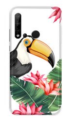 CASEGADGET CASE OVERPRINT TOUCAN AND LEAVES HUAWEI P20 LITE 2019