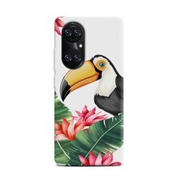 CASEGADGET CASE OVERPRINT TOUCAN AND LEAVES HUAWEI P50
