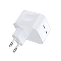 CHOETECH CHARGER 35W 2XUSB-C PD WHITE (Q5008)