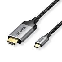 CHOETECH UNIDIRECTIONAL CABLE ADAPTER USB TYPE C (MALE) TO HDMI (MALE) 4K 60HZ 2M BLACK (CH0021-BK)