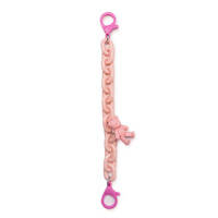 COLOR CHAIN (ROPE) COLORFUL CHAIN PHONE HOLDER PENDANT FOR BACKPACK WALLET PINK