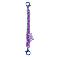 COLOR CHAIN (ROPE) COLORFUL CHAIN PHONE HOLDER PENDANT FOR BACKPACK WALLET PURPLE