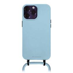 Case & Me Cover Bond – iPhone 14 Pro case with removable neck strap- Blue