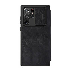 Case Nillkin Qin Leather Pro for SAMSUNG S22 Ultra (black)