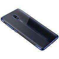 Clear Color Case Gel TPU Electroplating frame Cover for Xiaomi Redmi 8A blue