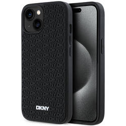 DKNY DKHCP15S3DRPWK iPhone 15 / 14 / 13 6.1" czarny/black hardcase 3D Rubber Repeat Pattern