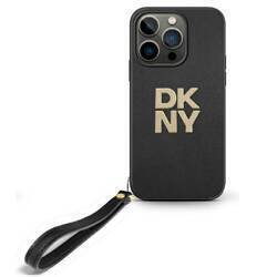 DKNY DKHCP16XPBSWSK iPhone 16 Pro Max     6.9" czarny/black hardcase Wrist Strap Stock Logo