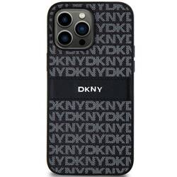 DKNY DKHCS24MPRTHSLK S24+ S926  czarny/black hardcase Leather Mono Stripe & Metal Logo