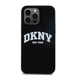 DKNY DKHMP16LSNYACH iPhone 16 Pro 6.3" czarny/black hardcase Silicone White Printed Logo MagSafe