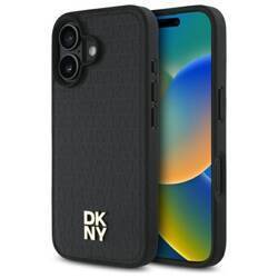 DKNY DKHMP16SPSHRPSK iPhone 16 6.1"       hardcase czarny/black Repeat Pattern Stack Logo MagSafe