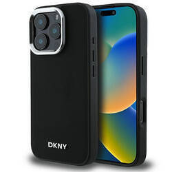 DKNY DKHMP16XPSCMCLK iPhone 16 Pro Max 6.9" czarny/black hardcase Plain Silver Logo MagSafe