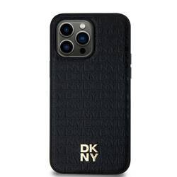 DKNY DKHMS24SPSHRPSK S24 S921 czarny/black hardcase Leather Pattern Metal Logo MagSafe