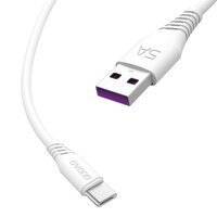 DUDAO CABLE USB / USB TYPE C 5A CABLE 1M WHITE (L2T 1M WHITE)