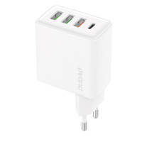 DUDAO FAST CHARGER 3X USB / 1X USB TYPE C 20W, PD, QC 3.0 WHITE (A5H)