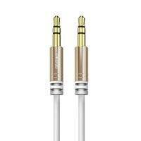 DUDAO LONG STRETCHABLE CABLE AUX MINI JACK 3.5MM SPRING 150CM WHITE (L12 WHITE)