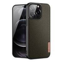 DUX DUCIS FINO CASE COVERED WITH NYLON MATERIAL FOR IPHONE 13 PRO GREEN