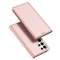 DUX DUCIS SKIN PRO CASE FOR SAMSUNG GALAXY S23 ULTRA FLIP CARD WALLET STAND PINK
