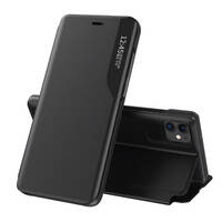 ECO LEATHER VIEW CASE ELEGANT BOOKCASE TYPE CASE WITH KICKSTAND FOR IPHONE 13 MINI BLACK
