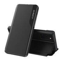 ECO LEATHER VIEW CASE ELEGANT BOOKCASE TYPE CASE WITH KICKSTAND FOR SAMSUNG GALAXY A02S EU BLACK