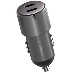 ENERGEA ład. sam. 2xUSB-C PD-PPS 66W stalowy/gunmetal Alu Drive D60