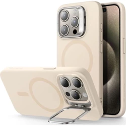 ESR Cloud Kickstand Halolock MagSafe case for iPhone 15 Pro Max, beige