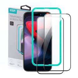 ESR TEMPERED GLASS TEMPERED GLASS 2-PACK IPHONE 15 PRO BLACK