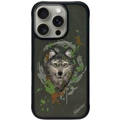 Etui Nimmy Wilk do iPhone 16 ciemnoszary