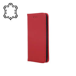 Etui skórzane Smart Pro do Huawei P30 Lite bordowe