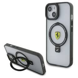 FERRARI FEHMP15MUSCAH IPHONE 15 PLUS / 14 PLUS 6.7" TRANSPARENT HARDCASE RING STAND 2023 COLLECTION MAGSAFE