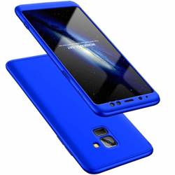 FULL FRONT + BACK CASE FOR SAMSUNG GALAXY A8 2018 BLUE